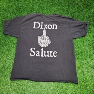 Middle-Finger Salute Shirt XL/2XL 24x30 Black Faded
